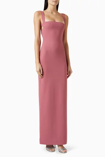 فستان جوني بظهر مكشوف كريب