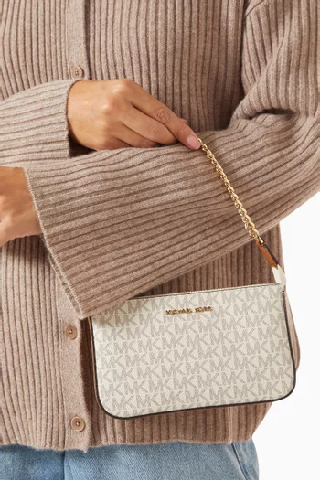 Medium Jet Set Pouchette Bag in Monogram Canvas