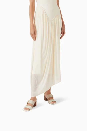 MK Logo 60 Sandals in Leather & Signature Canvas