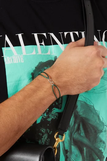 Valentino Garavani VLOGO Bracelet in Cotton      