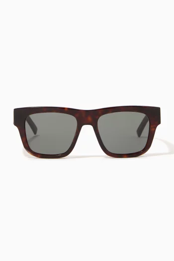Givenchy 52 Dark Havana Sunglasses in Tortoiseshell