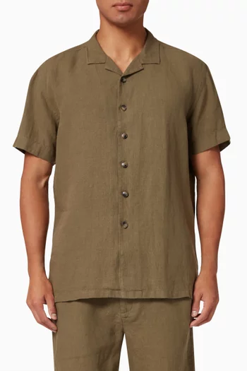 Florence Hawaii Shirt in Linen  