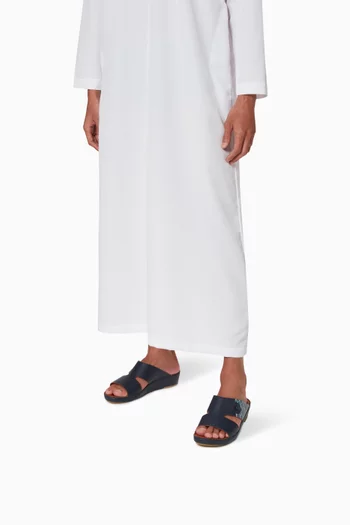 Laterale Grafetta Sandals in Monogram Softcalf  