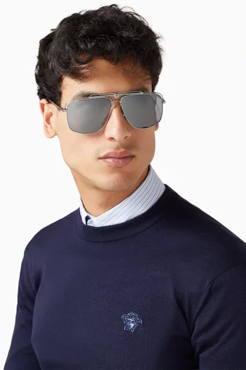 نظارة شمسية مونو ماستر بإطار معدن