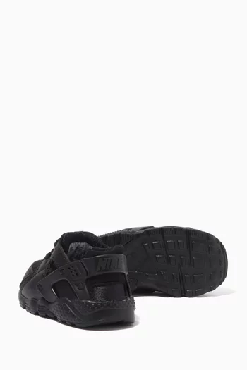 Huarache Run Sneakers in Leather & Textile     