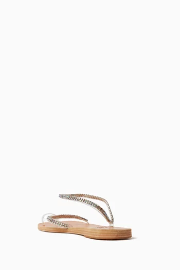 حذاء مفتوح إيرينا خامات شفافة