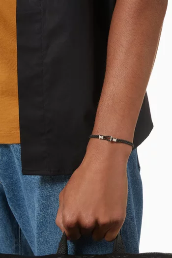 Orson Loop Bungee Rope Bracelet in Sterling Silver