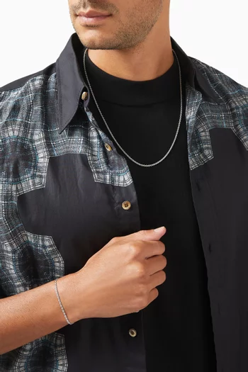 Rope Chain Bracelet in Sterling Silver, 2.4mm