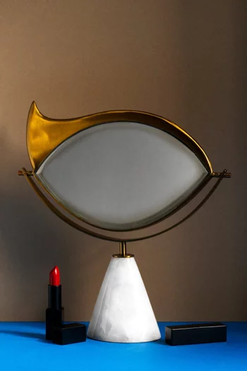 Lito Vide Poche Dish in 24kt Gold & Marble