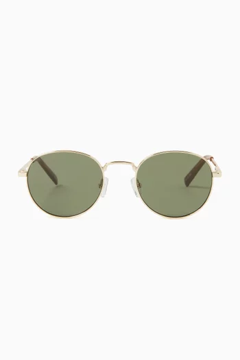 Lost Legacy Round Sunglasses in Metal