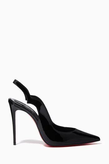 Hot Chick Sling Pumps in Patent Leather