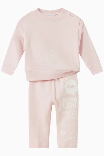Angie Address Print Sweatpants in French Terry