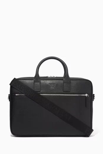 Laptop Briefcase in Faux Leather