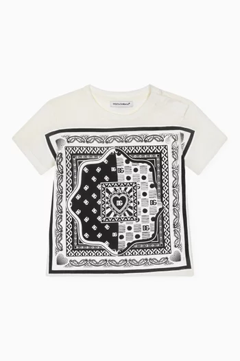 Bandanna-print T-shirt in Cotton-jersey