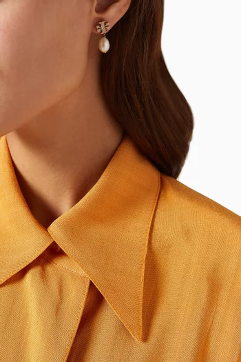 Kira Pearl Drop Earrings  