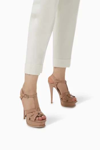 Tribute 135 Platform Sandals in Patent Leather