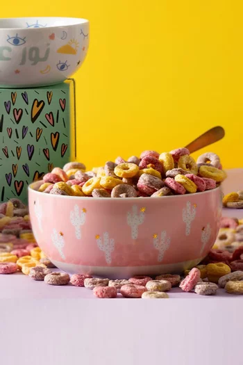 طقم وعاء إفطار كاكتي، قطعتان