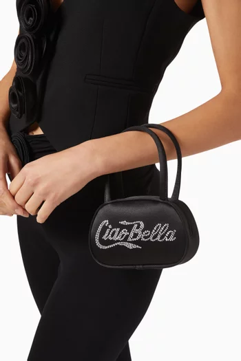 حقيبة سوبر أميني بيد علوية وعبارة Ciao Bella ستان