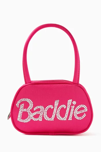 Super Amini Baddie Top-handle Bag in Satin