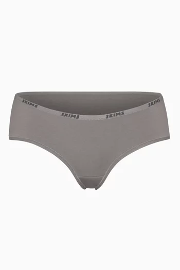 Logo Hipster Briefs in Stretch-cotton