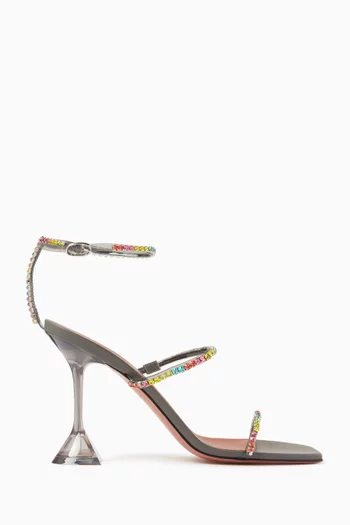 Gilda Glass 95 Crystal Sandals in PVC