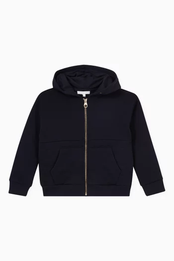 Zipped Hoodie in Cotton