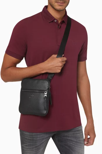 Small AX Logo Crossbody Bag