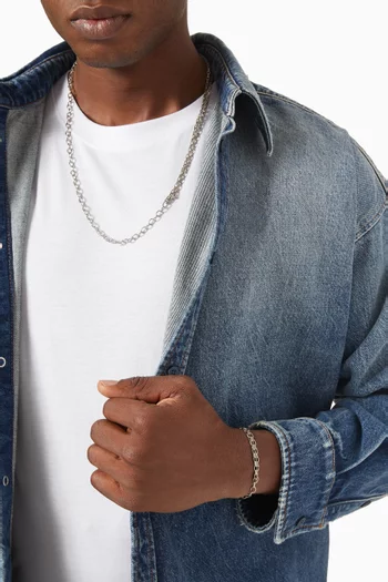 The Elio Bracelet in Silver Plating