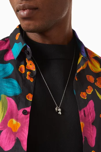 The Diego Necklace in Silver Plating