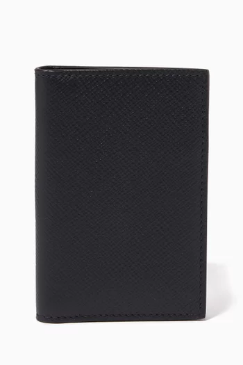 Panama Folded Cardholder in Crossgrain Leather