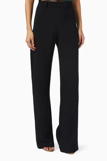 High-Rise Slit Pants