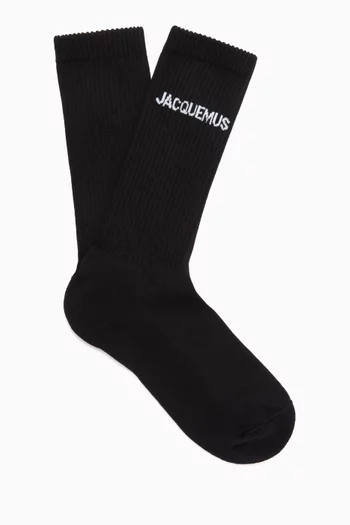 Les Chaussettes Socks in Ribbed Organic-cotton