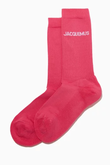 Les Chaussettes Socks in Ribbed Organic-cotton