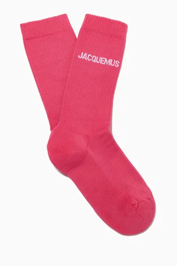Les Chaussettes Socks in Ribbed Organic-cotton