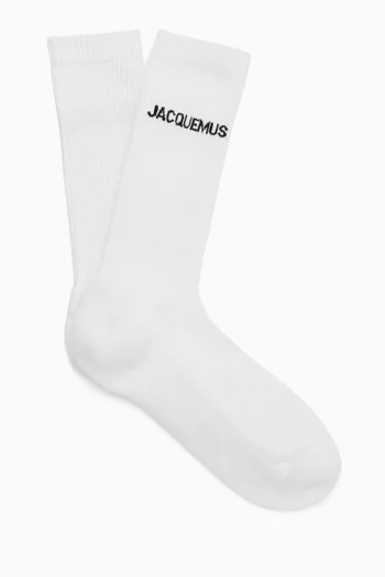 Les Chaussettes Socks in Ribbed Organic-cotton