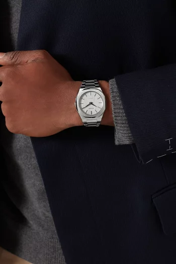 Linen Ultra Thin Bracelet Watch, 40mm