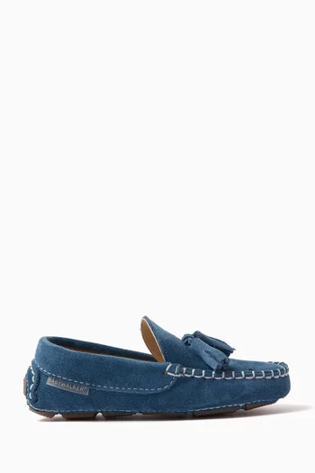 Tassel Loafers in Suede Leather