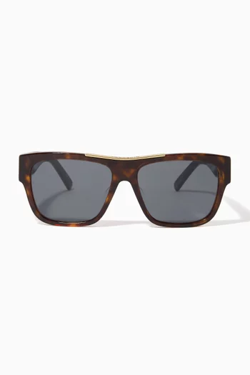 Givenchy 58 Smoke Sunglasses in Acetate