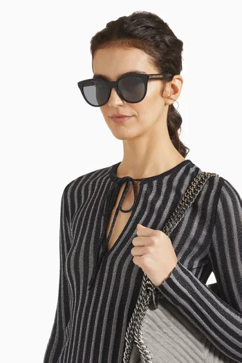 Oval Sunglasses in Bio-acetate
