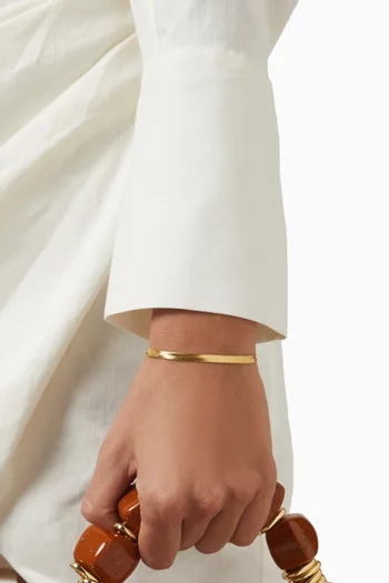 Raia Waterproof Bracelet in 18kt Gold-plated Stainless Steel