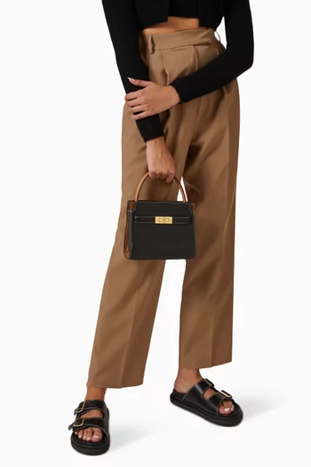 Petite Lee Radziwill Double Bag in Smooth Leather