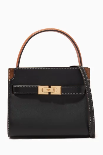 Petite Lee Radziwill Double Bag in Smooth Leather