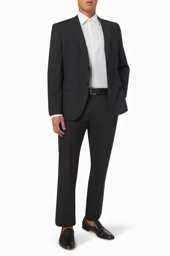 Hank Slim-fit Shirt in Stretch Cotton-poplin