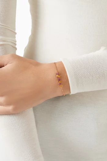 Fireworks Sparks Crystal Bracelet in 18kt Rose Gold