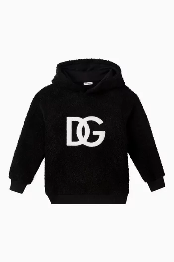 Logo Hoodie in Acrylic & Cotton