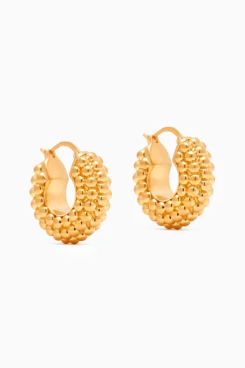 Baya Hoop Earrings in 18kt Gold-plated Brass