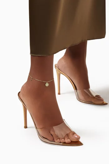 Amelia Versailles Mother of Pearl Anklet in 18kt Gold