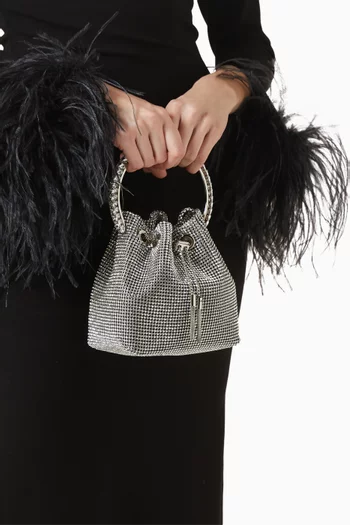 Bon Bon Bucket Bag in Crystal Mesh