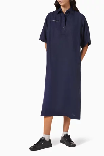 Kaftan Dress in Aloe Linen