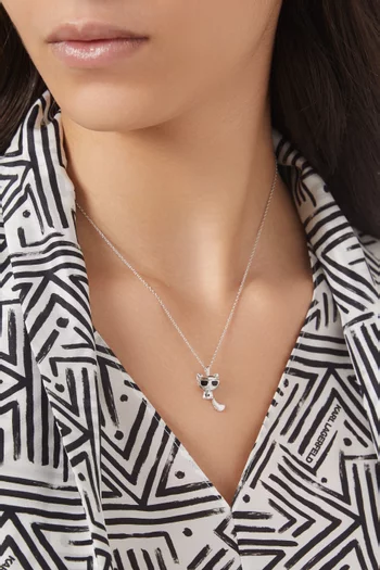 K/Ikonik Choupette Necklace in Sterling Silver
